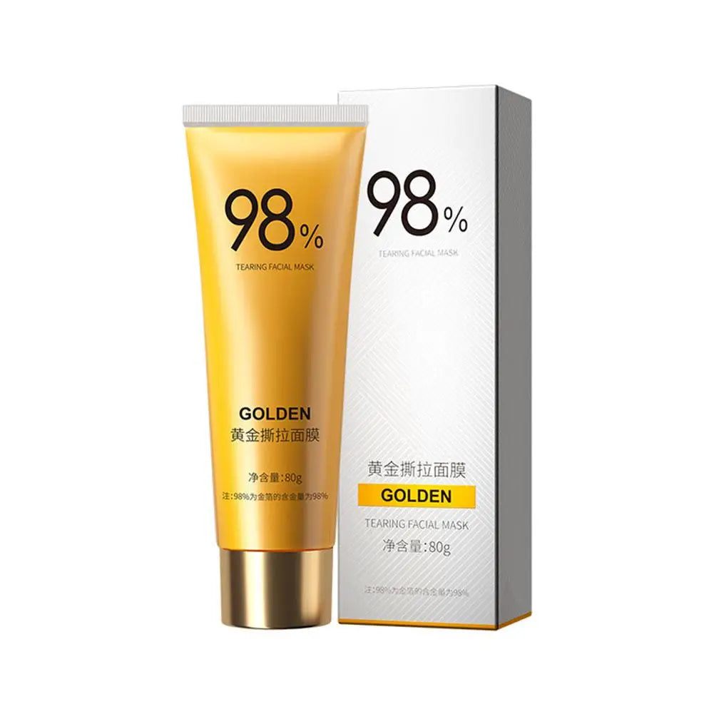80g gold peel-off facial mask for deep pore cleansing